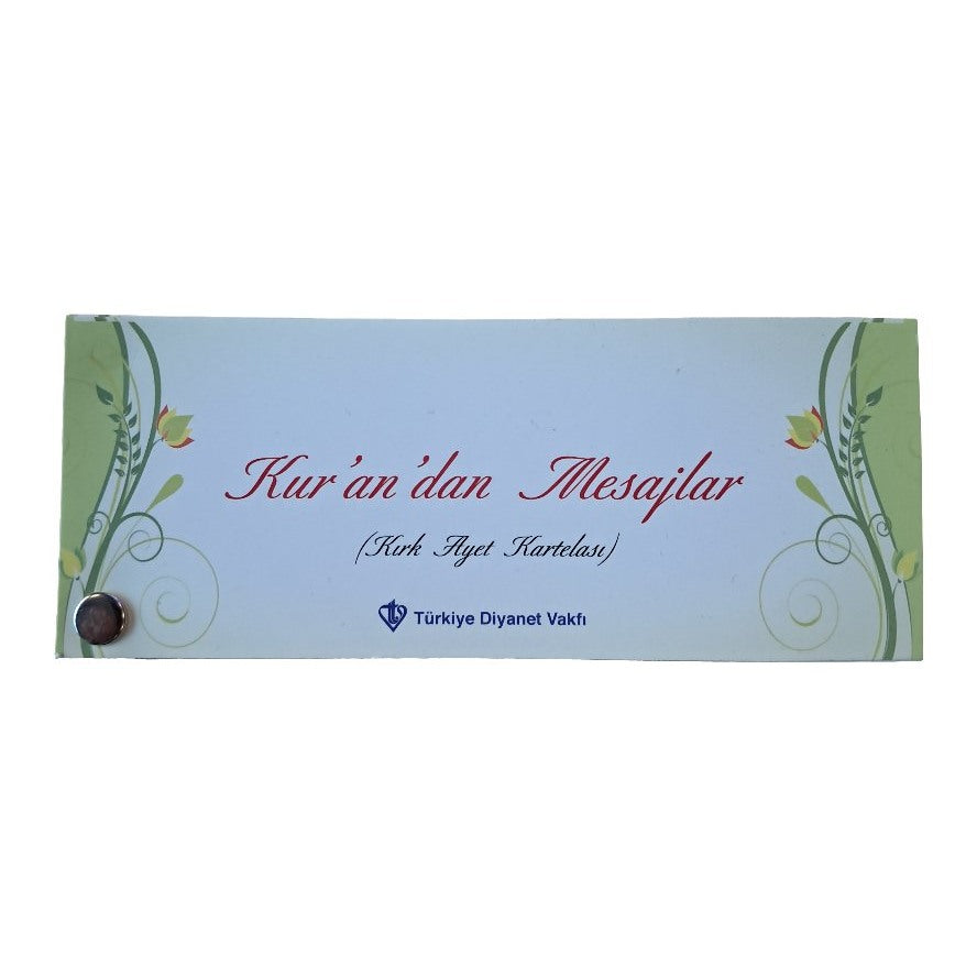 Kurandan Mesajlar Kırk Ayet Kartelası -